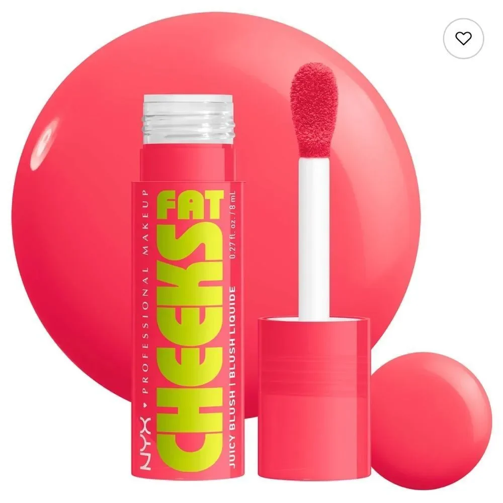 🦋 NYX BOUNCIN’ BERRY - BRIGHT WATERMELON Fat Cheeks Juicy Dewy Liquid Blush New